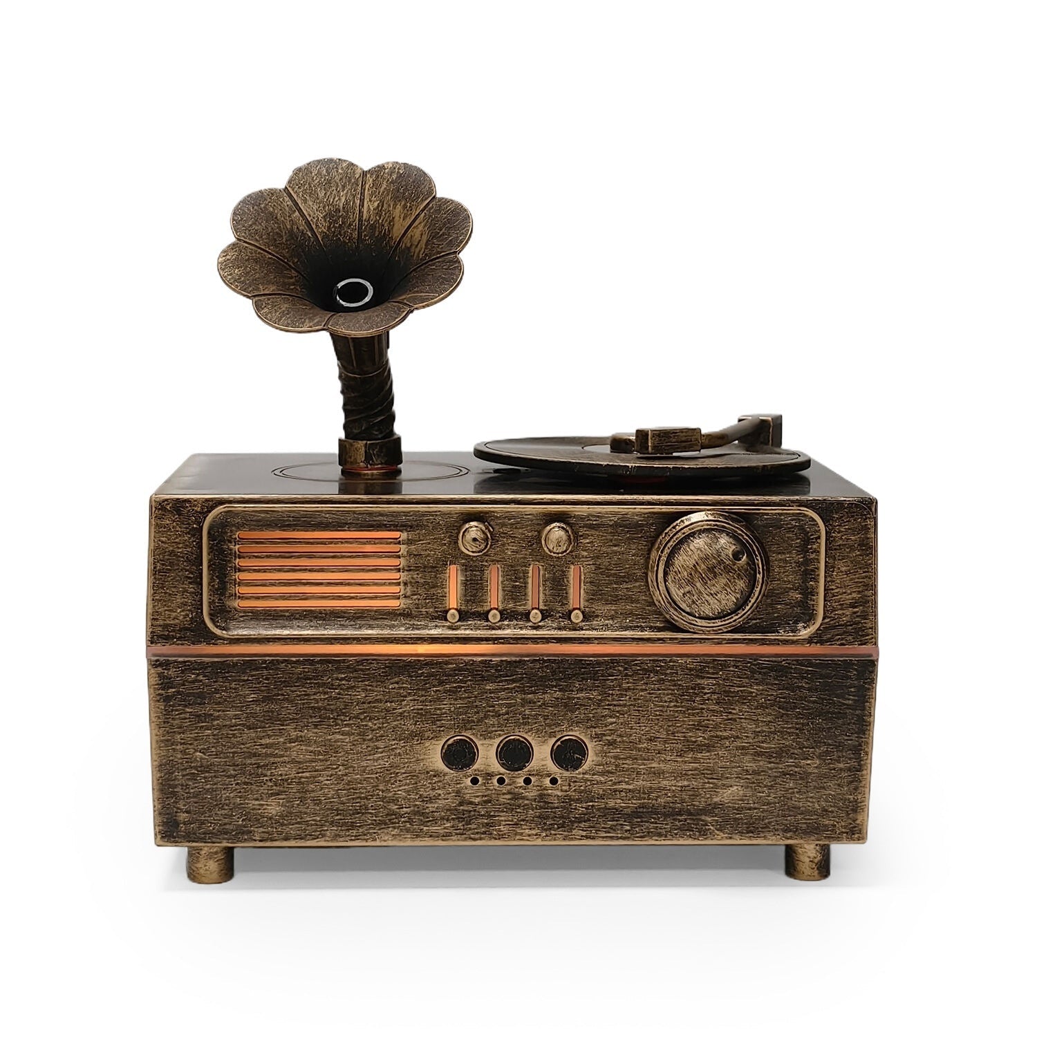 Retro Harmony Phonograph: Aromatherapy Diffuser & Bluetooth Speaker - Cirrus Haus